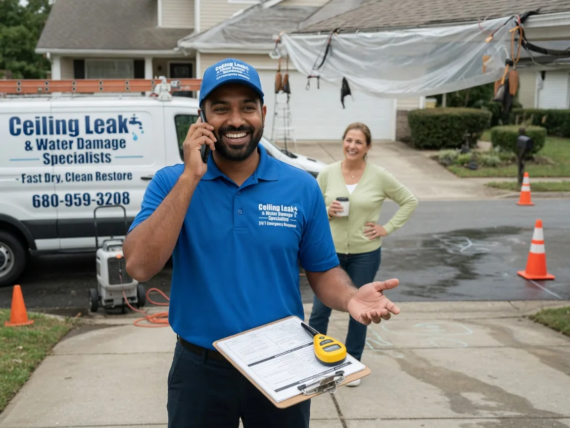 Ceiling Leak Cleanup South Mills, NC FAQs